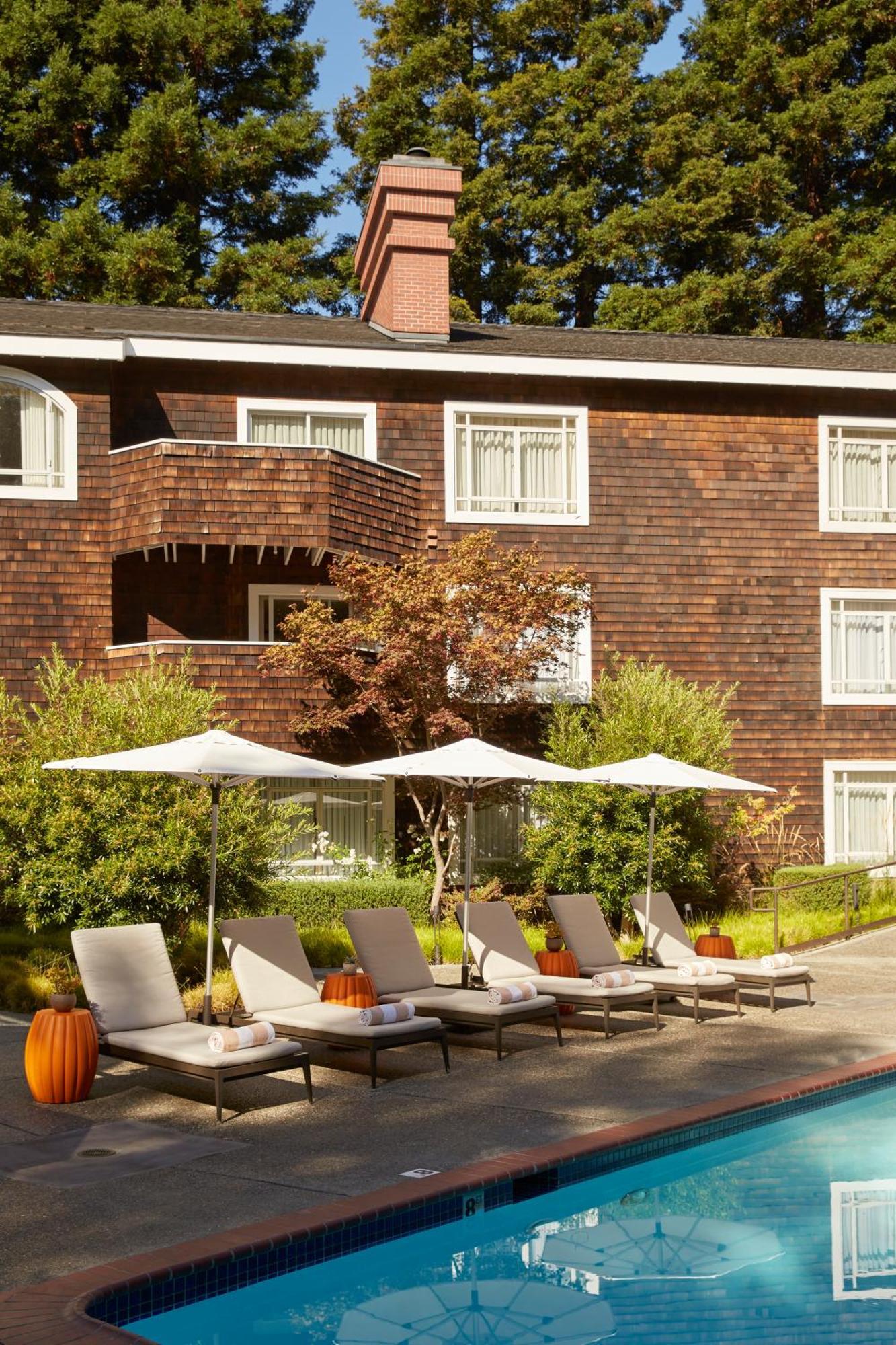 The Stanford Park Hotel Menlo Park Exterior foto